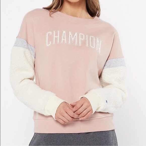 Champion Heritage sherpa sweatshirt womens size‎ XL - Picture 1 of 7